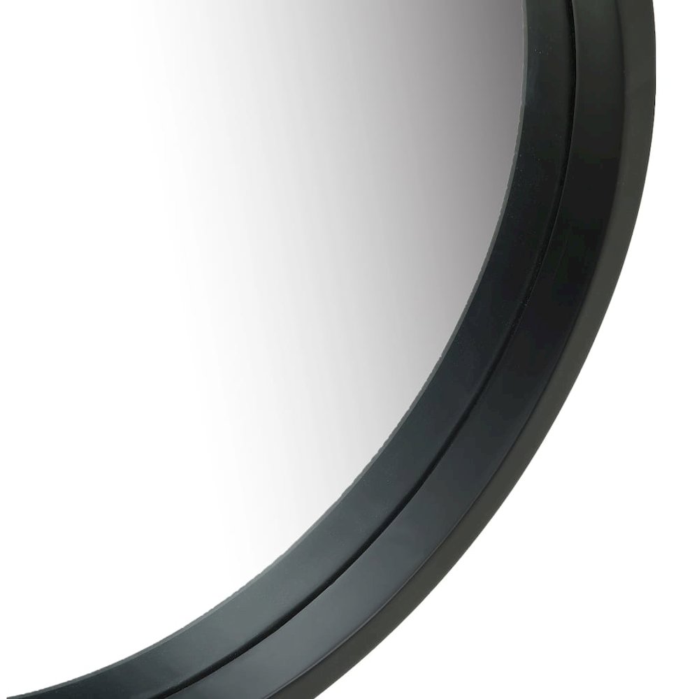 vidaXL Wall Mirror with Strap 16.7" Black, 320367