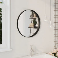 Wall Mirror Black 19.7"