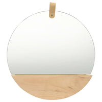 vidaXL Wall Mirror Solid Pinewood 13.8" 2801