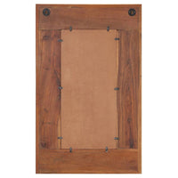 vidaXL Mirror with Buddha Cladding 19.7"x31.5" Solid Reclaimed Wood, 321815