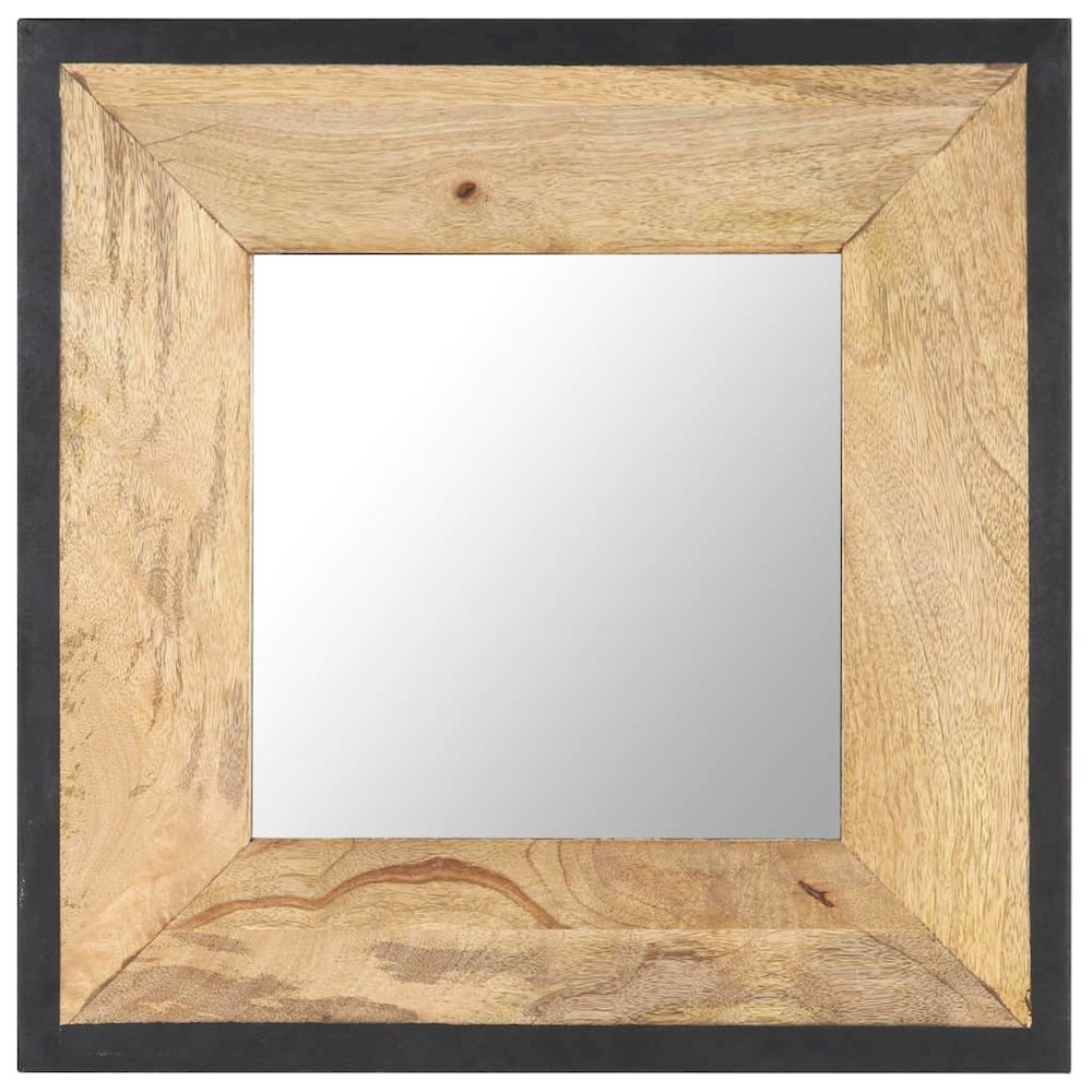 vidaXL Mirror 19.7"x19.7" Solid Mango Wood, 321629