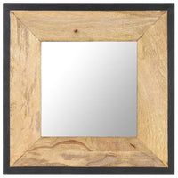 vidaXL Mirror 19.7"x19.7" Solid Mango Wood, 321629