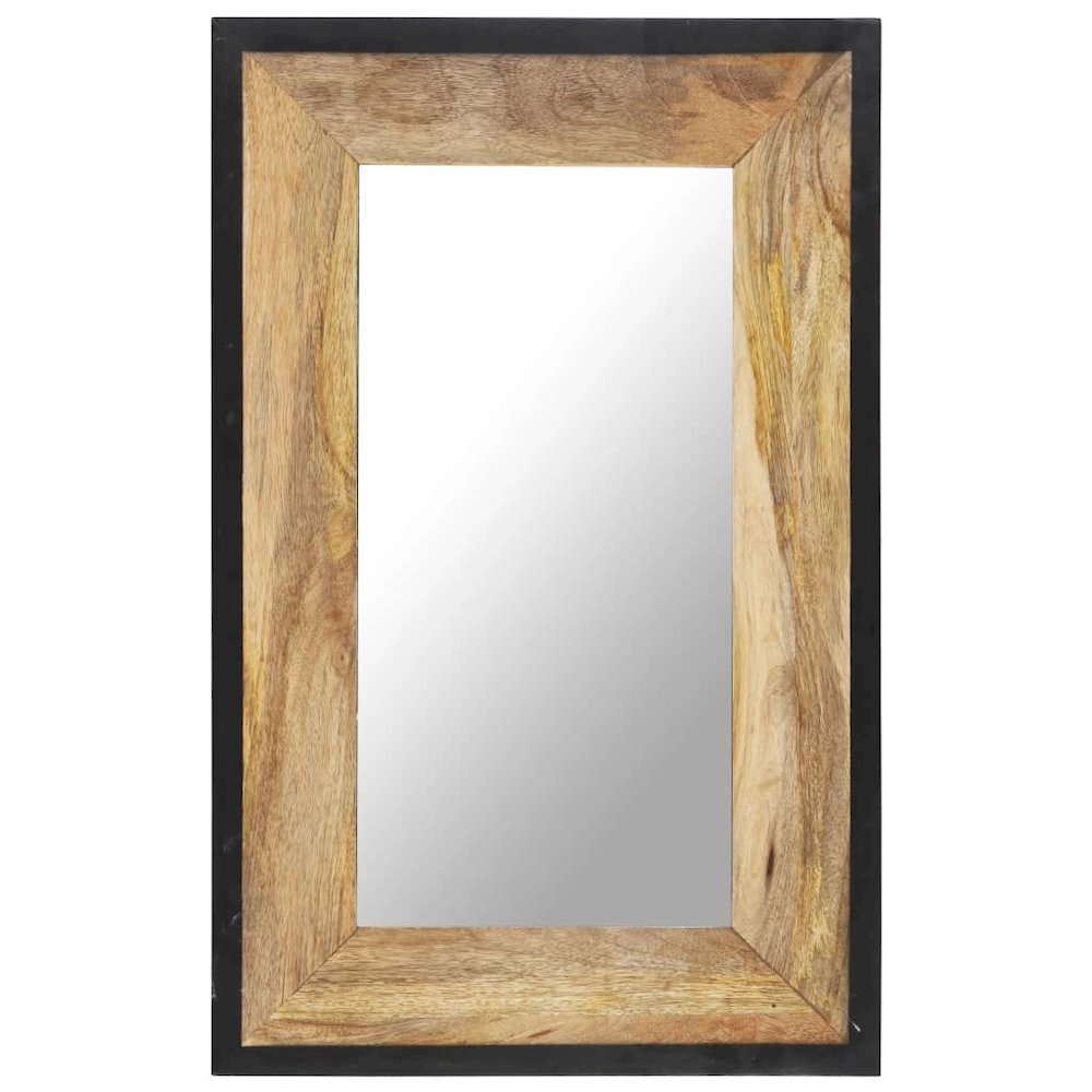 vidaXL Mirror 31.5"x19.7" Solid Mango Wood, 321630