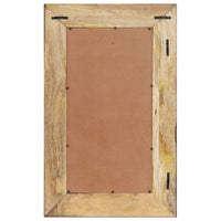 vidaXL Mirror 31.5"x19.7" Solid Mango Wood, 321630