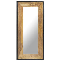 vidaXL Mirror 43.3"x19.7" Solid Mango Wood, 321631