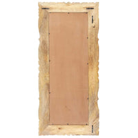 vidaXL Mirror 43.3"x19.7" Solid Mango Wood, 321637