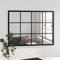 Wall Mirror Black 31.5"x23.6" Metal