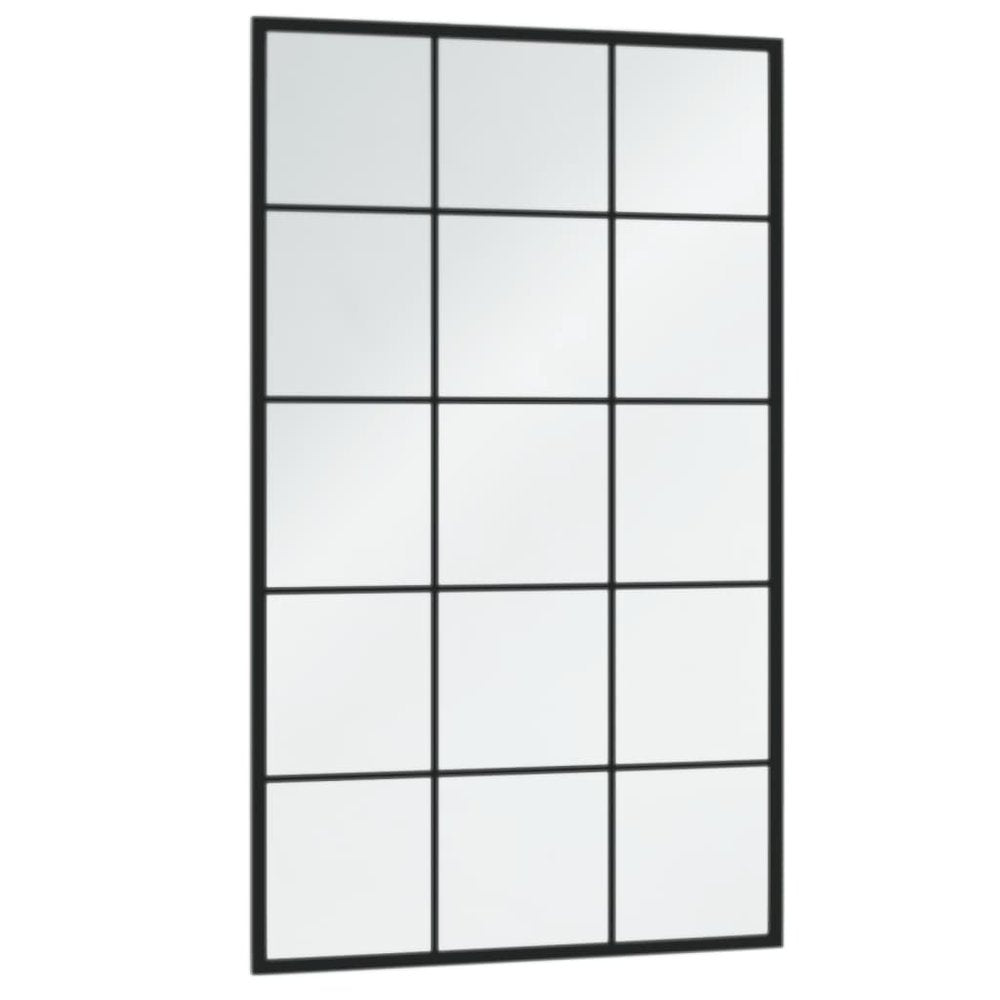 Wall Mirror Black 39.4"x23.6" Metal