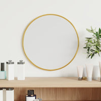 Wall Mirror Gold Ø 11.8" Round