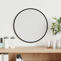 Wall Mirror Black Ø 11.8" Round