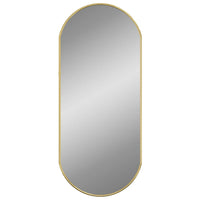 Wall Mirror Gold 27.6"x11.8" Oval