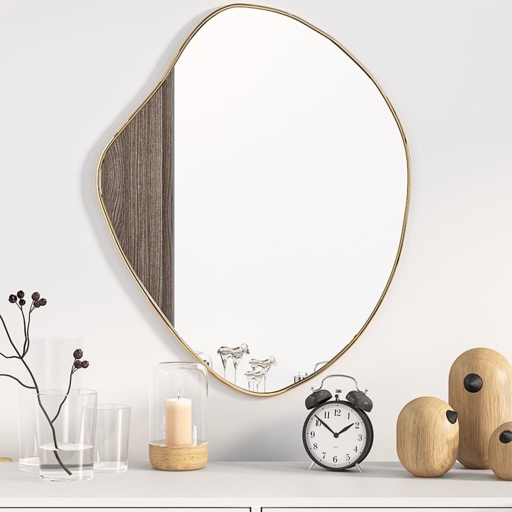 Wall Mirror Gold 23.6"x19.7"