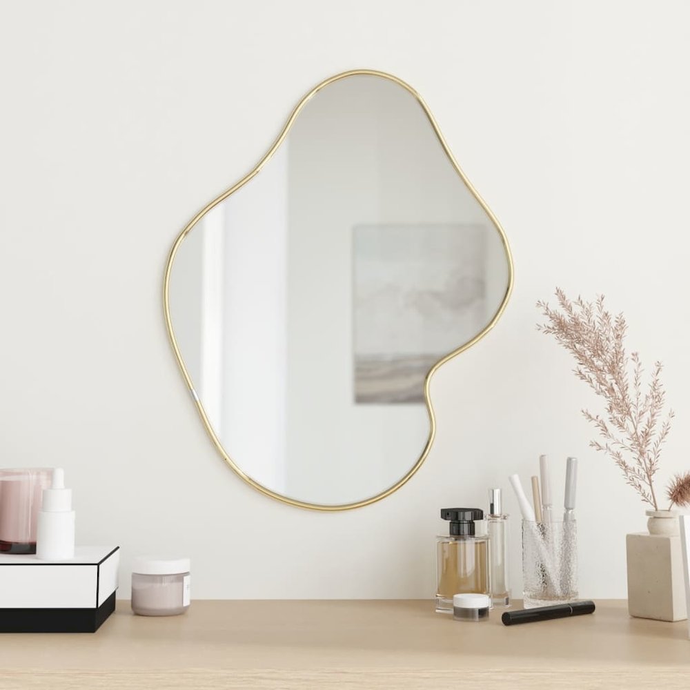 Wall Mirror Gold 19.7"x15.7"