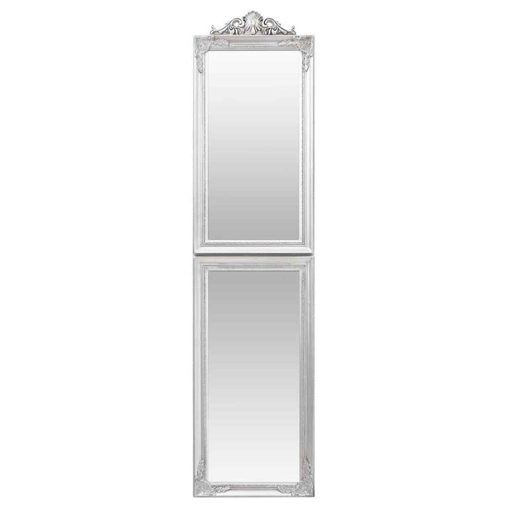 Free-Standing Mirror Silver 15.7"x63"