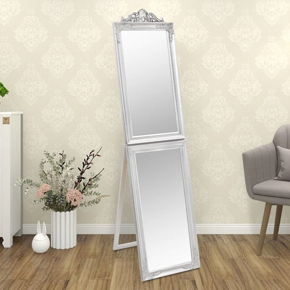 Free-Standing Mirror Silver 15.7"x63"