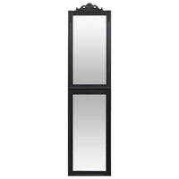 Free-Standing Mirror Black 15.7"x63"