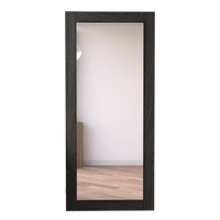 DEPOT E-SHOP Mirro Ness, Wooden Frame Mirror,Espresso, For Bathroom