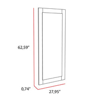 DEPOT E-SHOP Mirro Ness, Wooden Frame Mirror,Espresso, For Bathroom