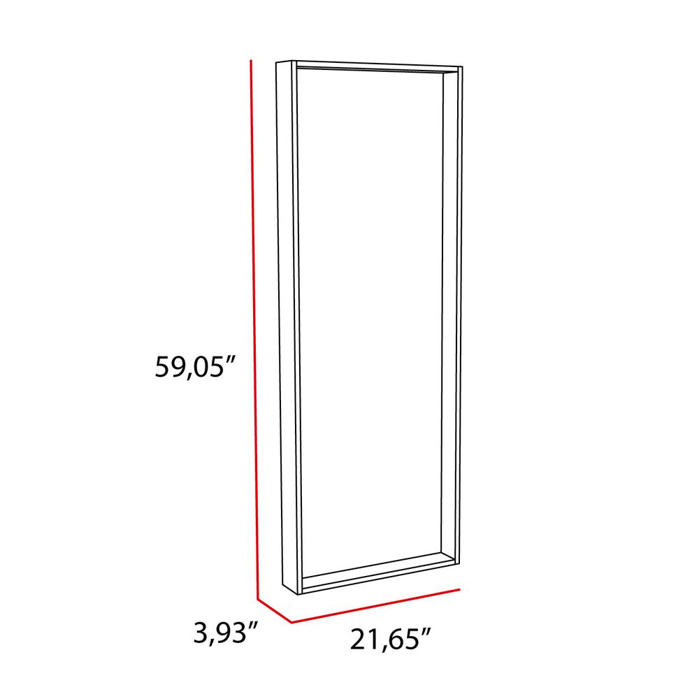 DEPOT E-SHOP Mirror Wanaka, Frama Finish, Espresso, For Bathroom