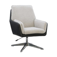 Marion Swivel Chair Black Grey