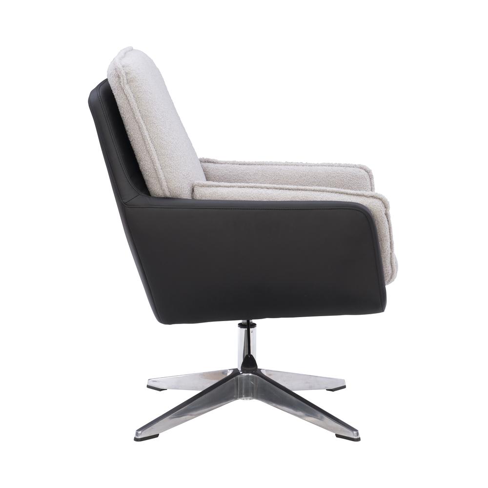 Marion Swivel Chair Black Grey