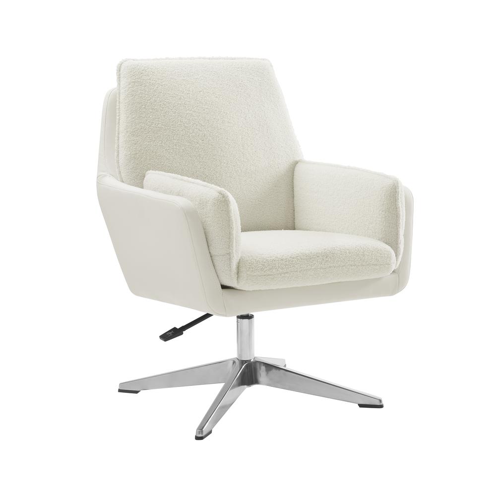 Maddie Wht Wht Swivel Chair