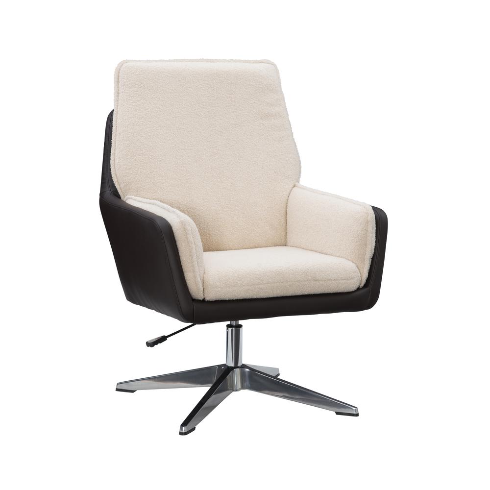 Marion Swivel Chair Brown Natural