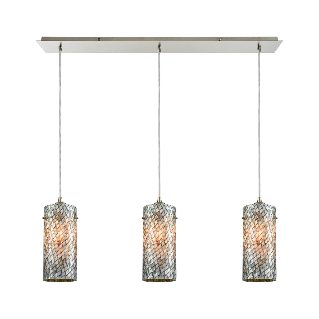 Capri 3 Pendant Satin Nickel