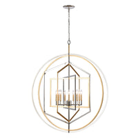 Geosphere 46'' Wide 9-Light Chandelier - Polished Nickel