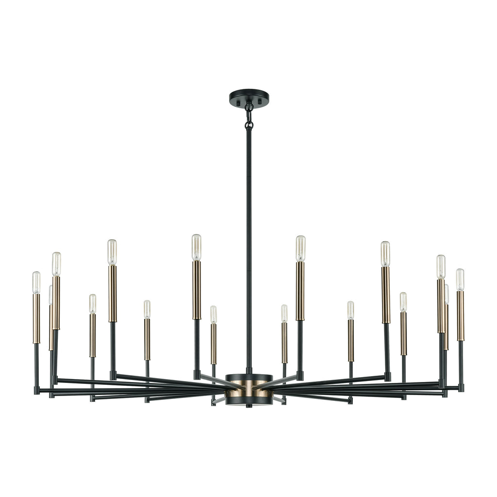 Livingston 52'' Wide 16-Light Chandelier - Matte Black