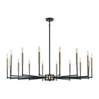 Livingston 52'' Wide 16-Light Chandelier - Matte Black