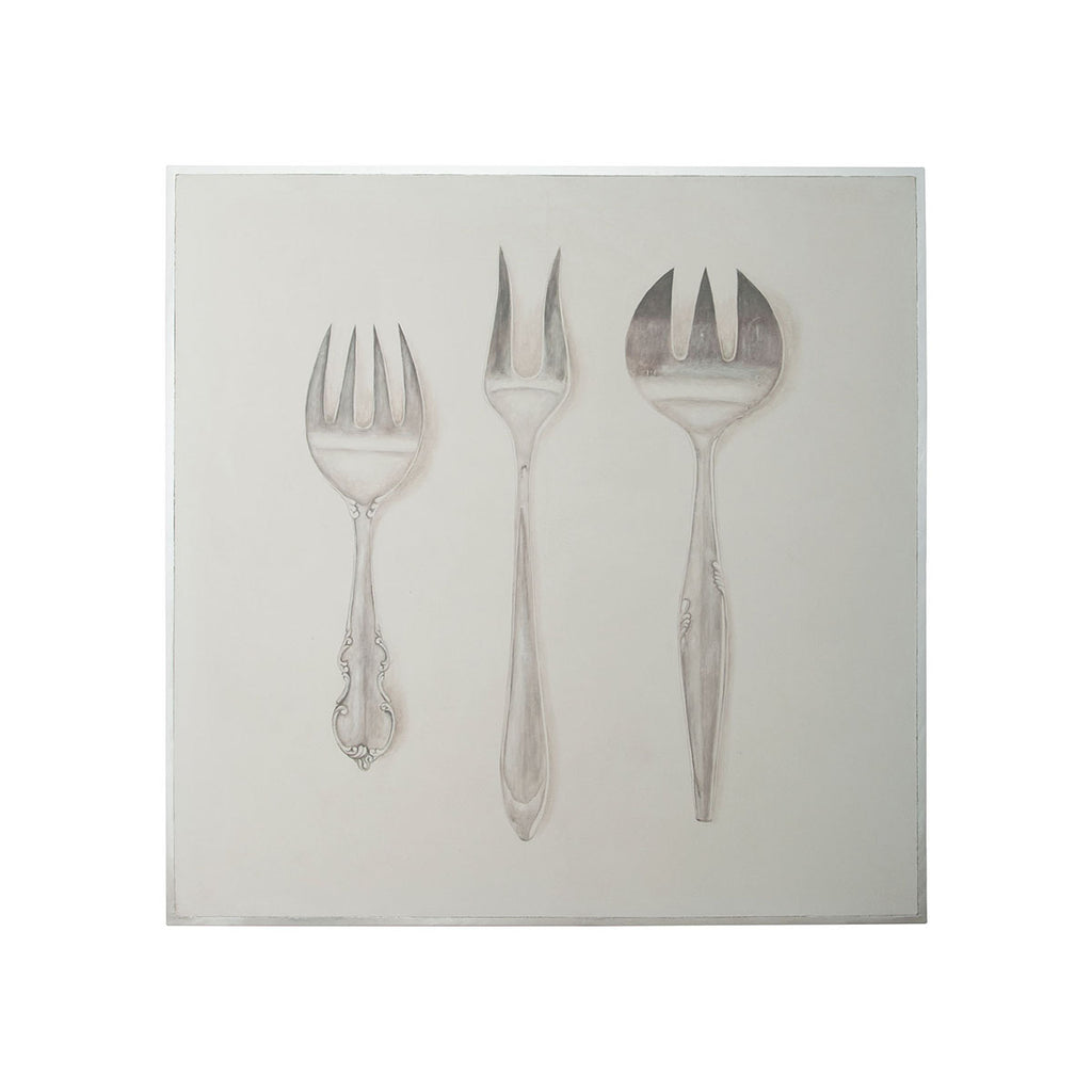 Silver Service - Hand-painted Art on Canvas                                                          