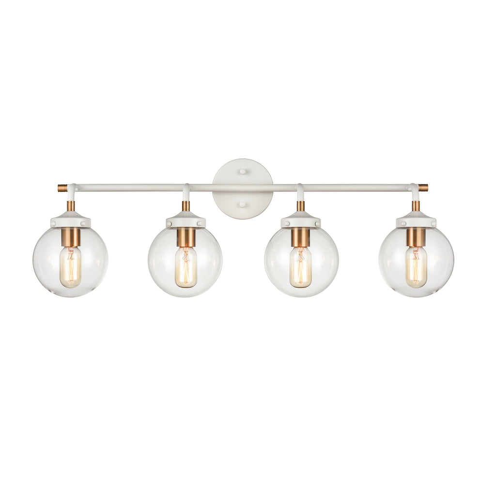 Boudreaux 33'' Wide 4-Light Vanity Light - Matte White