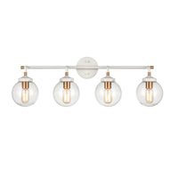 Boudreaux 33'' Wide 4-Light Vanity Light - Matte White