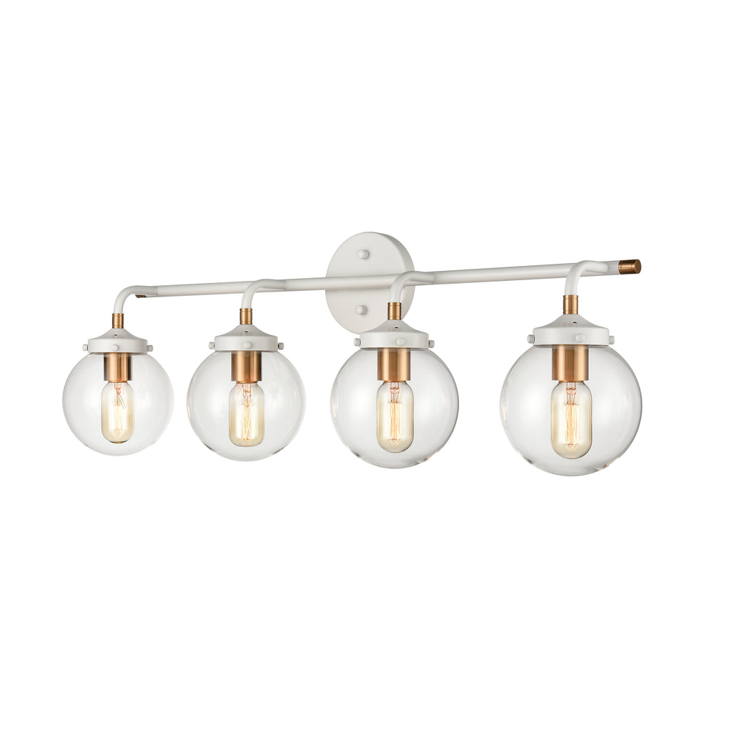 Boudreaux 33'' Wide 4-Light Vanity Light - Matte White