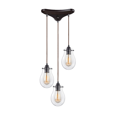 Jaelyn 3 Light Pendant in Oil Rubbed Bronze