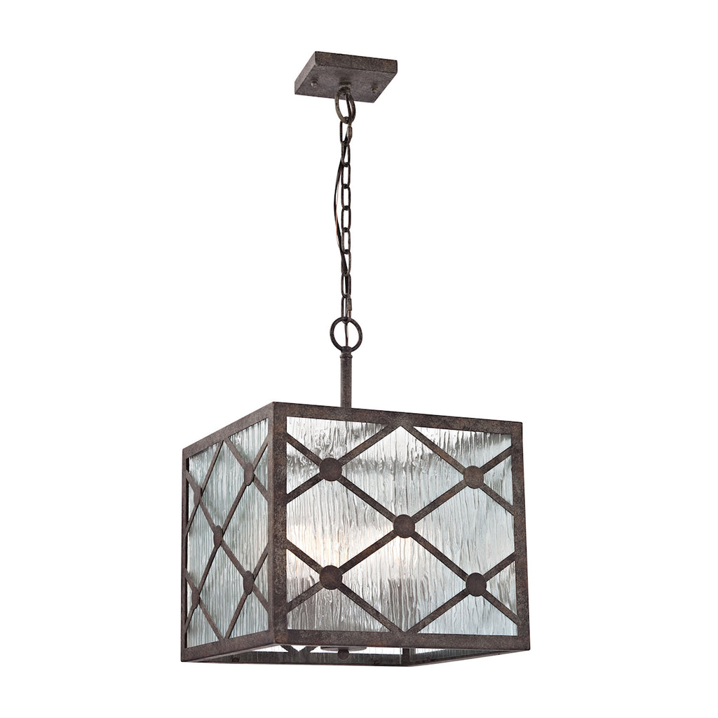 Radley 3 Light Pendant in Malted Rust