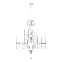 French Parlor 36'' Wide 12-Light Chandelier - Vintage White