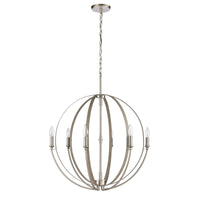 Rotunde 26'' Wide 6-Light Chandelier - Beechwood