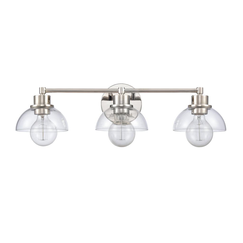 Julian 24'' Wide 3-Light Vanity Light - Polished Nickel