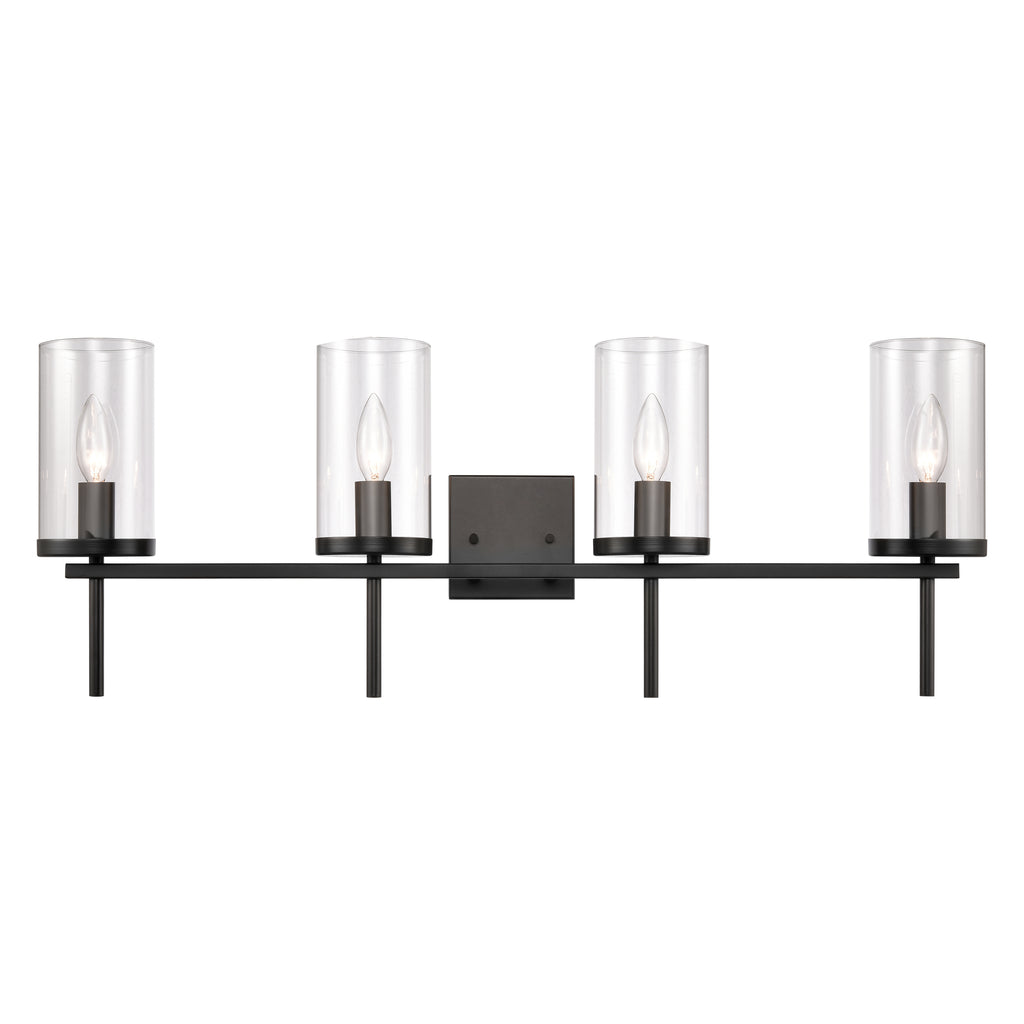 Oakland 32.5'' Wide 4-Light Vanity Light - Black