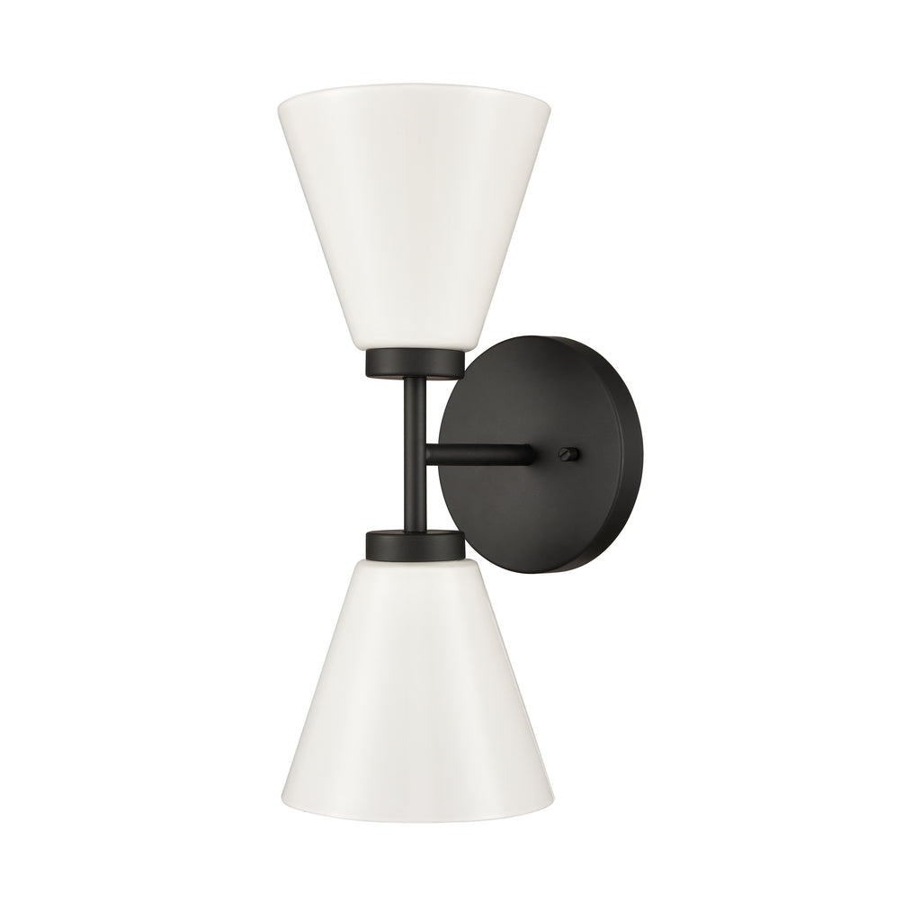 Houghton 15'' High 2-Light Vanity Light - Matte Black