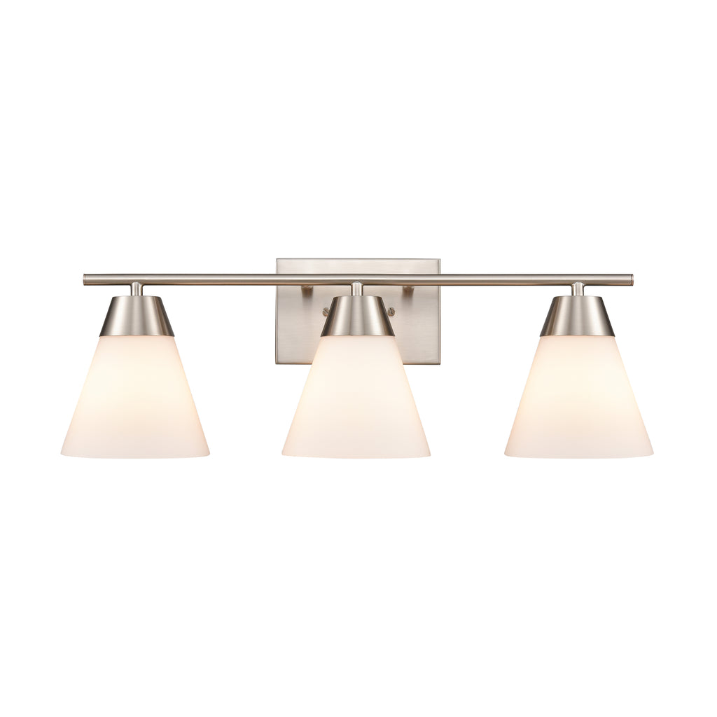 Vivica 24'' Wide 3-Light Vanity Light - Brushed Nickel