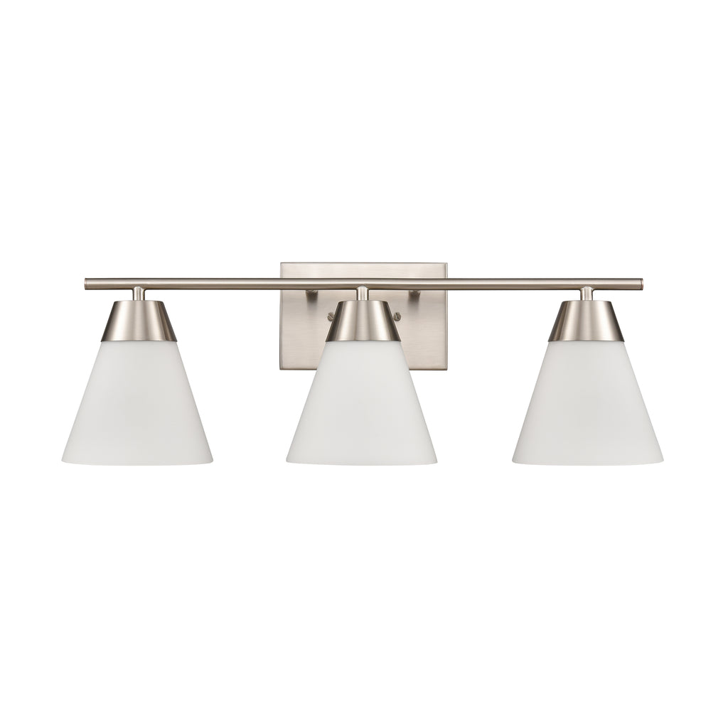 Vivica 24'' Wide 3-Light Vanity Light - Brushed Nickel