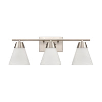 Vivica 24'' Wide 3-Light Vanity Light - Brushed Nickel