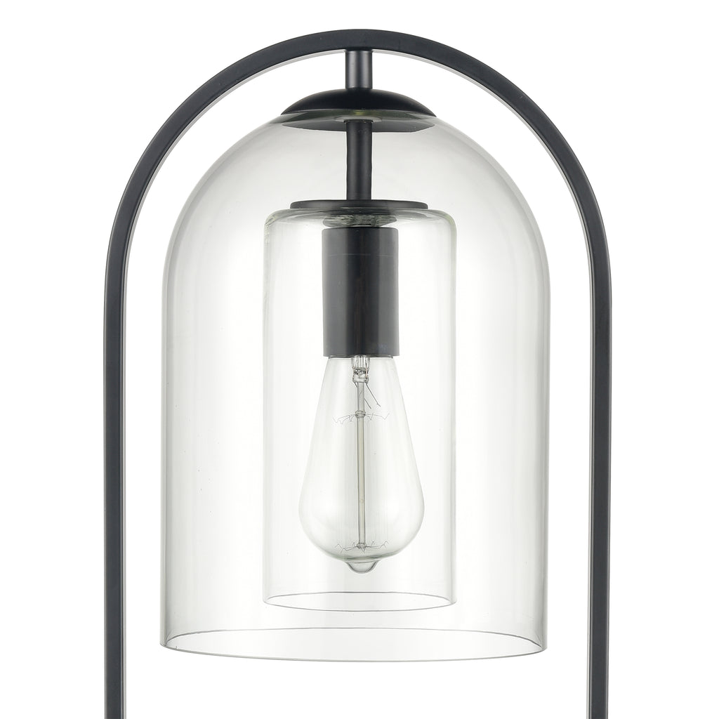 Bell Jar 28'' High 1-Light Desk Lamp - Matte Black